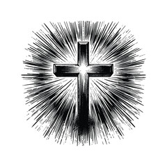 Cross and Light Visualize rays of light emanating from the cross