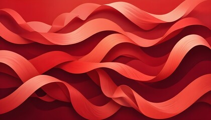 Clear Plain Shiny Warm Soft Vintage Bokeh Cloudy Wave Like Geometric Red Background or Texture