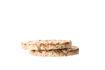 PNG, diet rice bread, isolated on white background.