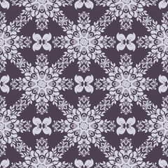 Damask pattern vector Perfect for bed sheets, carpets, and wallpapers, the seamless, vintage patterns add a touch of classic luxury to any fabric.