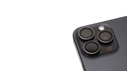 Modern smartphone camera lens, macro view. close up.