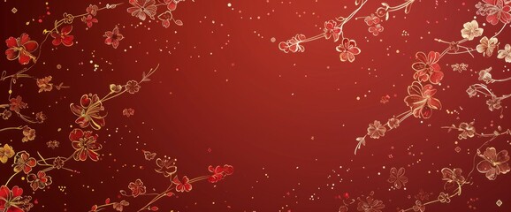 Chinese New Year Greeting card background 