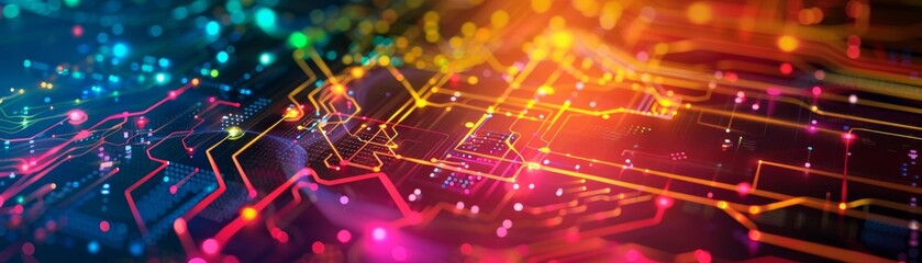 Dynamic Digital Restructuring Roadmap for Corporate Branding with Vibrant Colors in High Resolution