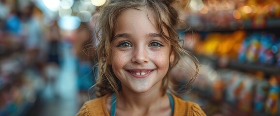 Fototapeta premium Joyful Collage of Fathers and Children Visiting a Local Fair , Image Background