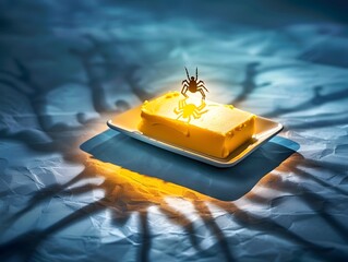 Malware's Ominous Shadow Looming Over a Vulnerable Butter Dish