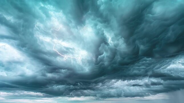 Overcast sky over an ocean landscape, creating a dramatic and moody scene with expansive views and a serene, subdued atmosphere.
 Seamless looping 4k time-lapse virtual video animation Generated AI