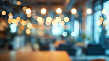 Blurred view of modern office