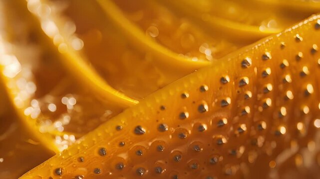 A closeup of a textured reamer reveals tiny holes designed to extract every last drop of juice from a tangy gfruit.