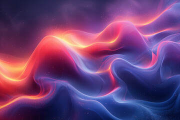 Fototapeta premium Abstract background with gradient color and wave line vector illustration, dark blue, purple, red background for design element, banner template, web presentation, and graphic element