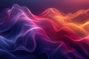 Fototapeta premium Abstract background with gradient color and wave line vector illustration, dark blue, purple, red background for design element, banner template, web presentation, and graphic element