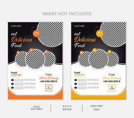 Restaurant Food Flyer Design Template with modern look