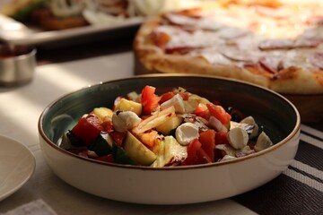 grilled meat with vegetables