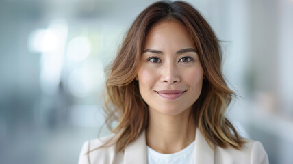 Fototapeta premium smiling elegant confident young professional Korea