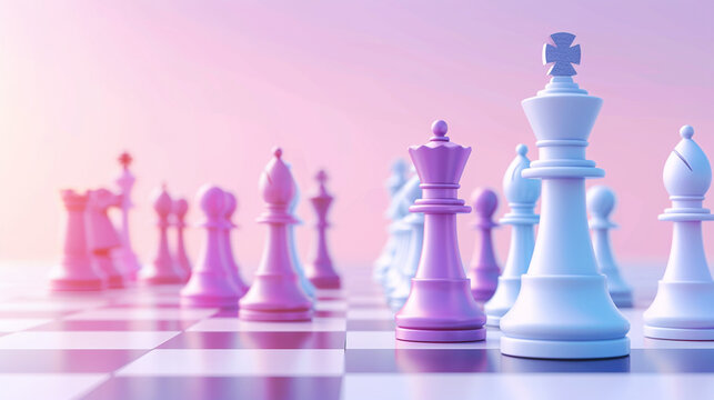 strategy ideas concept business futuristic graphic icon and golden chess board game black colot tone