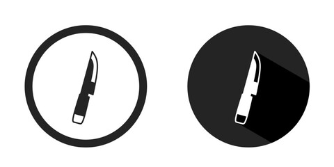 Knife logo. Knife icon vector design black color. Stock vector.