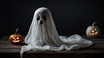 Halloween Concept, Halloween Baby Ghost Image, High Definition, Clear, 2024 Halloween
