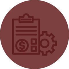 Report Vector Line Maroon Circle Maroon