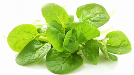 Fototapeta premium Spinach vegetables isolated on white background