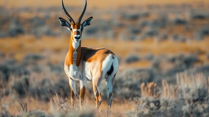 Fototapeta premium Red Desert Pronghorn Antelope in Wyoming