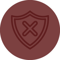 Unsecure Vector Line Maroon Circle Maroon