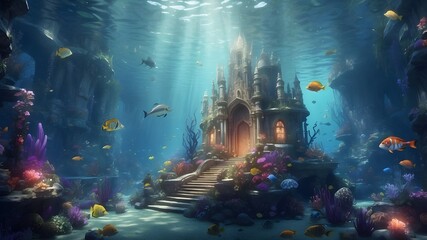 Magical underwater kingdom