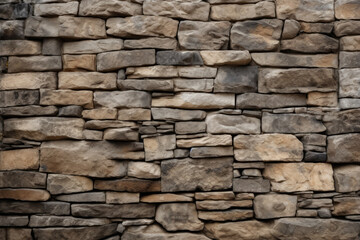 Processed collage of old medieval stone wall texture in daylight. Background for banner