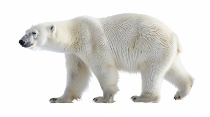 Fototapeta premium Polar bear isolated on white background