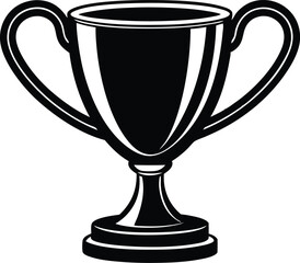 Trophy cup icon vector