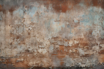 Processed collage of dirty brown concrete wall surface texture. Background for banner, backdrop