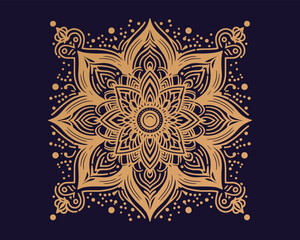 vector lineal mandala background