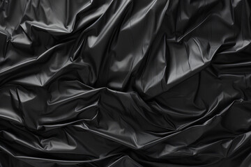 Obraz premium Processed collage of black cellophane garbage bag texture. Background for banner, backdrop