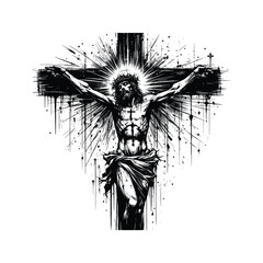 Obraz premium Crucifixion, Visualize the agony and sacrifice on the cross