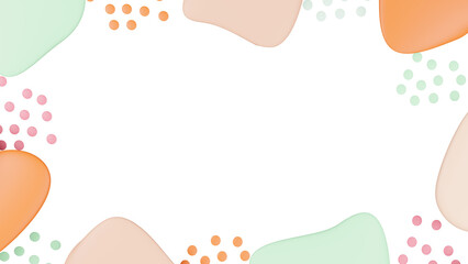 ポップなイメージのフレーム素材