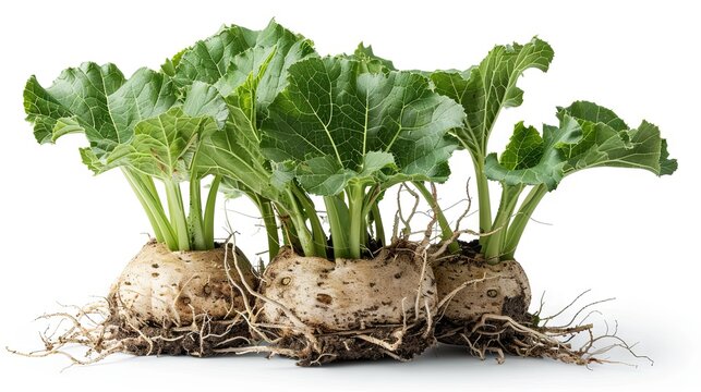 Mandragora isolated on the white background