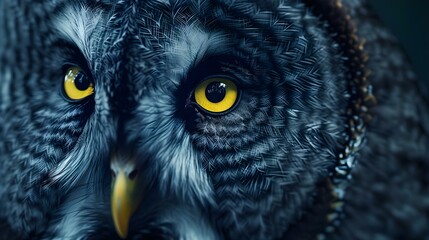 Generative AI illustration of close-up round yellow eye