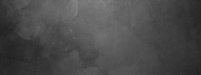 Abstract black stone wall texture grunge rock surface. dark gray background backdrop. wide panoramic banner. old wall stone for dark black distressed grunge background wallpaper rough concrete wall