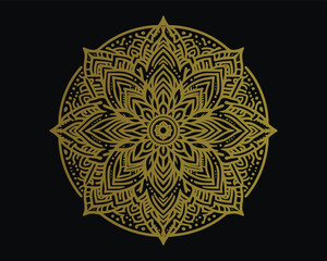 vector lineal mandala background