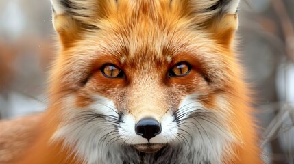 Fototapeta premium Closeup of a red fox