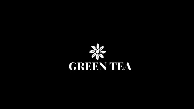 flower logo design animation
