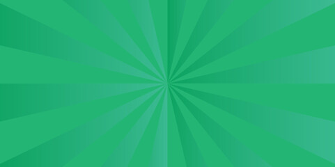 Modern green and blue gradient sunshine circle sunburst abstract geometric background. victor illustration sun ray sunbeam vintage texture. sunshine cartoon ads banner template background.	
