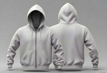 Blank Hooded Sweatshirt Mockup for Branding and Product Presentation