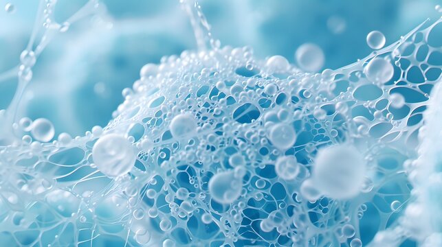 Illustration of sodium laureth sulfate&rsquo;s effect on hair cuticles, microscopic