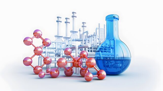 Diagram of propylene glycol&rsquo;s role in antifreeze and other industrial applications, technical perspective