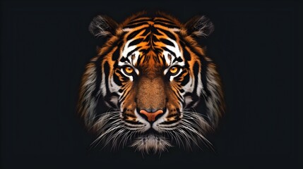 Obraz premium Tiger in the dark