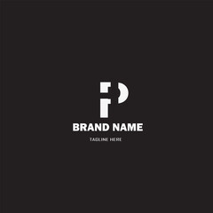 P Logo Design Unique Template Vector