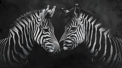 Two lonely zebras in the wild