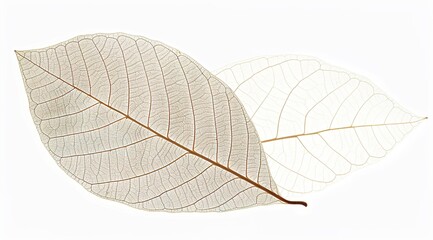 Fototapeta premium leaf isolated on white background