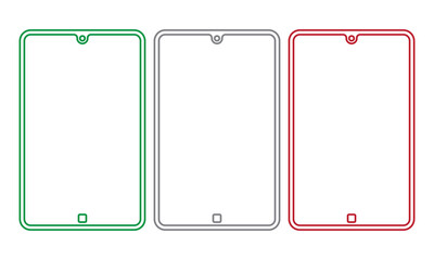 Smartphone icons, mobile phone vector icon. Mobile phone symbol. vector illustrator.