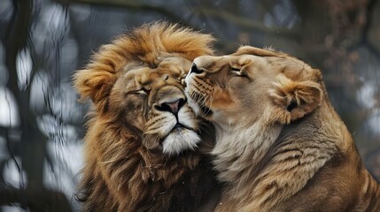 Lions in love