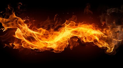Spooky halloween banner with fiery  halloween  text engulfed in flames for a chilling effect